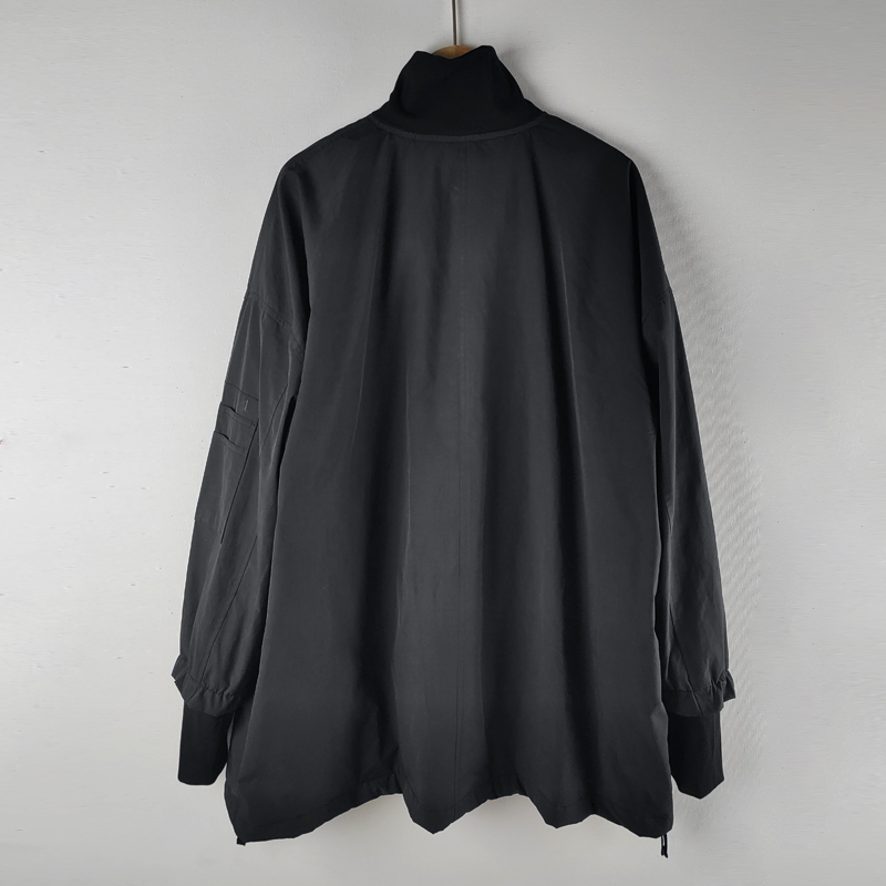 long zipper down draw-string jacket coat