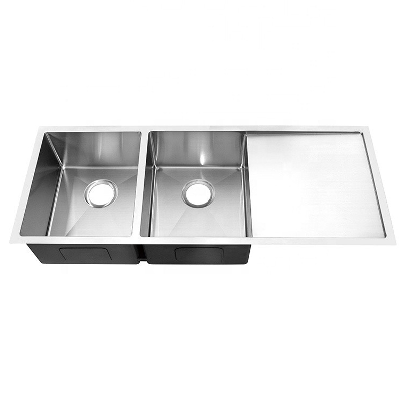 Drain Board Sink Double Bowl Service Sink Topmount Sink