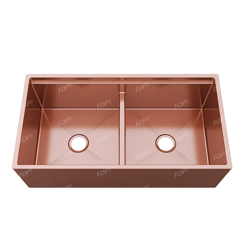 All-in-one Apron 60/40 Double Bowl Farm Kitchen Sink