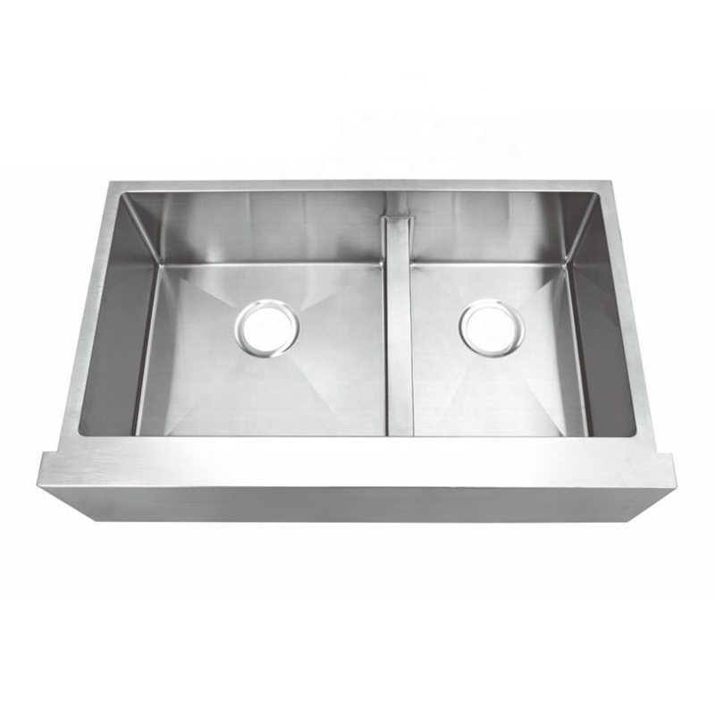 Farmhouse Sink 34 Inch Double Bowl Stainless Steel Apron Sink
