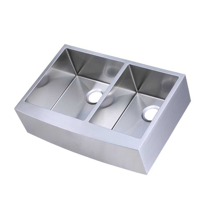 Farm Apron Front Stainless Steel Double Bowl Composite Sink