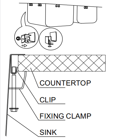 Cách lắp bồn rửa mặt trên cùng có kẹp chữ L