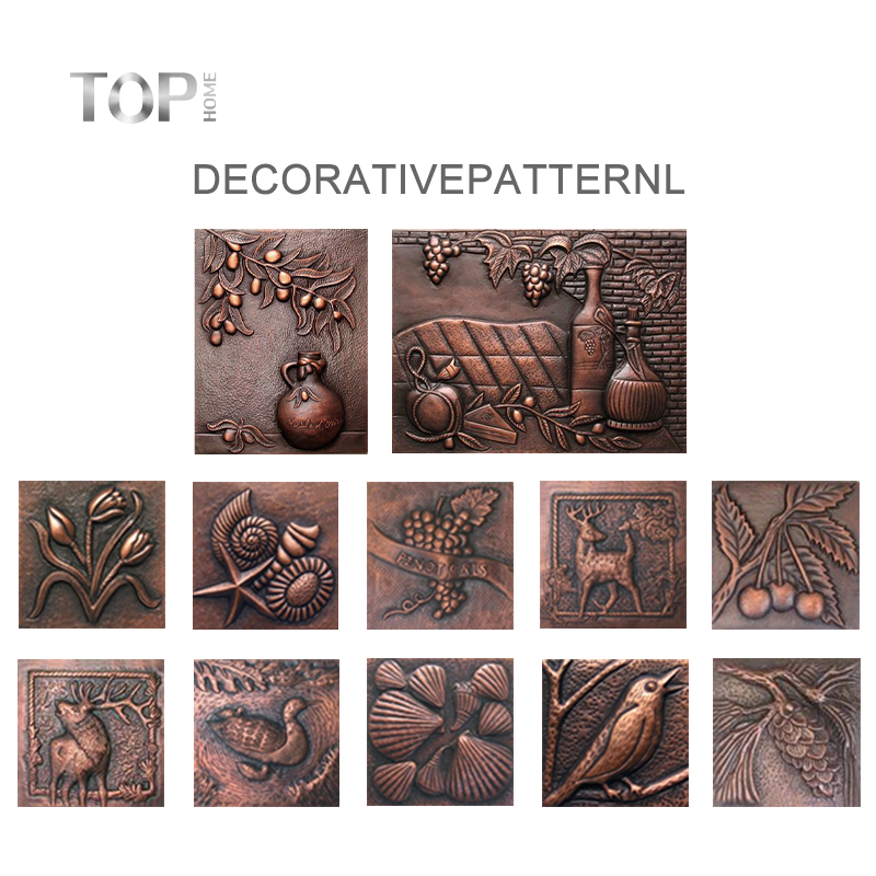 Neuartiges Design, handgefertigt, antike Wandmontage-Abdeckung für Dunstabzugshauben aus Kupfer für die Küche