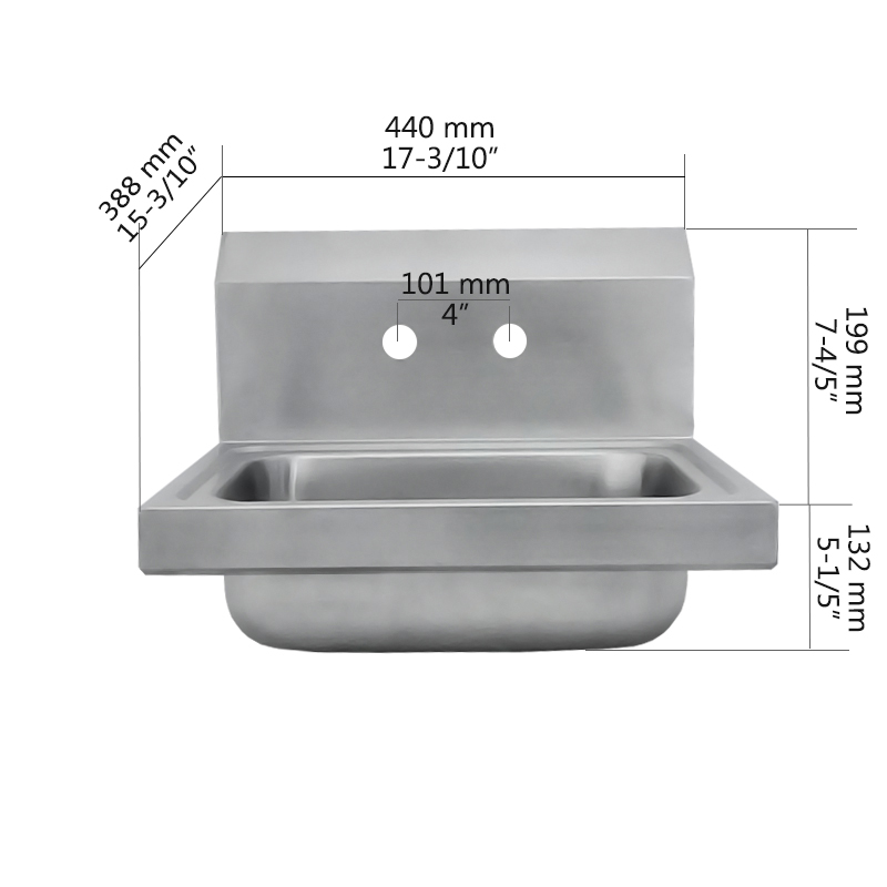 wall hang hand wash sink