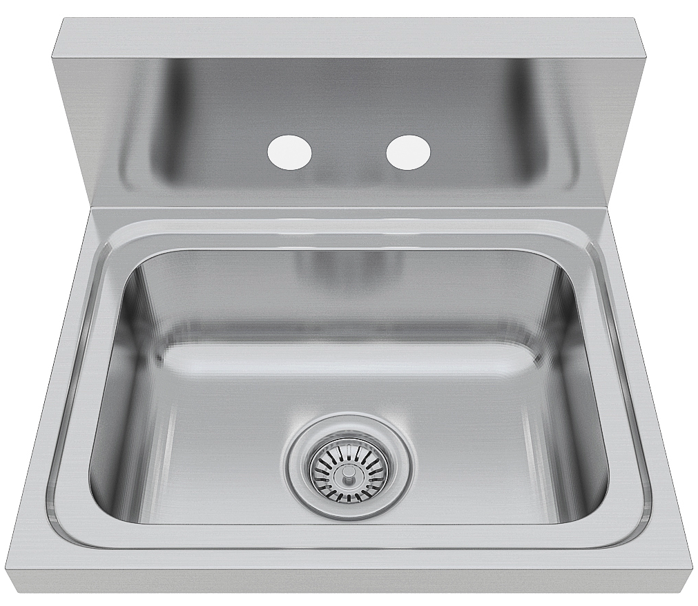 Bồn rửa tay treo tường nhà bếp công nghiệp thương mại bằng thép không gỉ 304