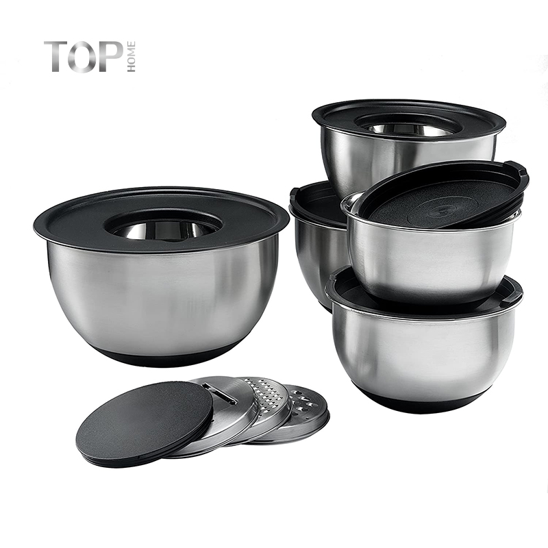 Bát trộn tròn bằng thép không gỉ bán buôn