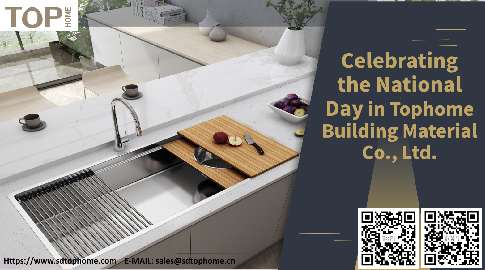 Nhà máy sản xuất chậu rửa inox Tophome sẽ chào mừng ngày Quốc khánh