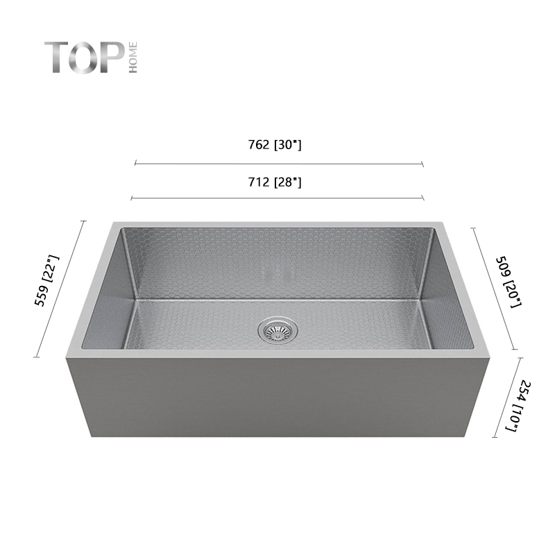 Delantal de cocina de un solo panel con diseño de panal