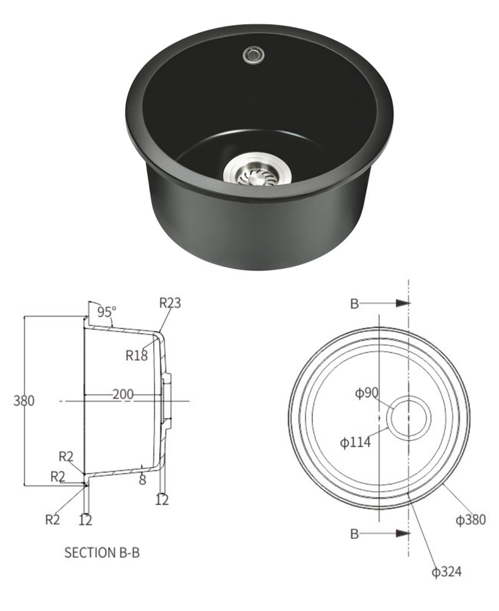 Granite sink