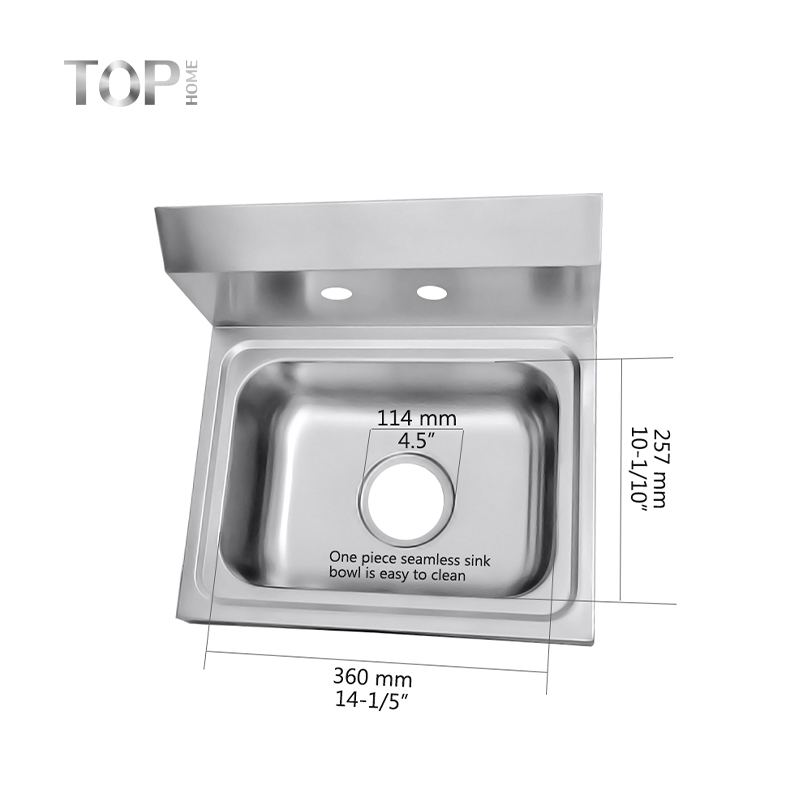 Évier de cuisine à montage sous plan commercial blanc