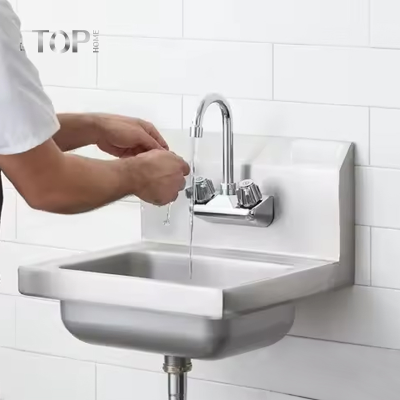 White Commercial Direct Undermount Kitchen Sink