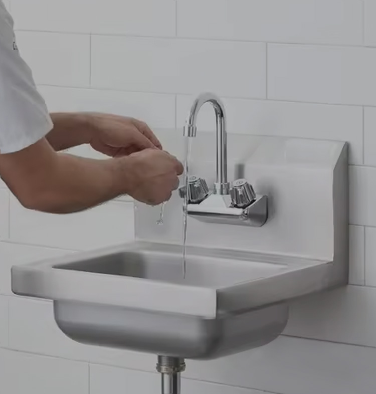 freestanding commercial sink