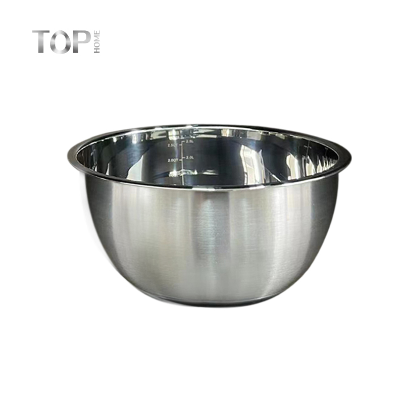 Restaurant Stainless Steel Round Mixing Bowl Salad Bowl