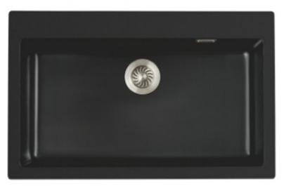 Matte black kitchen sink