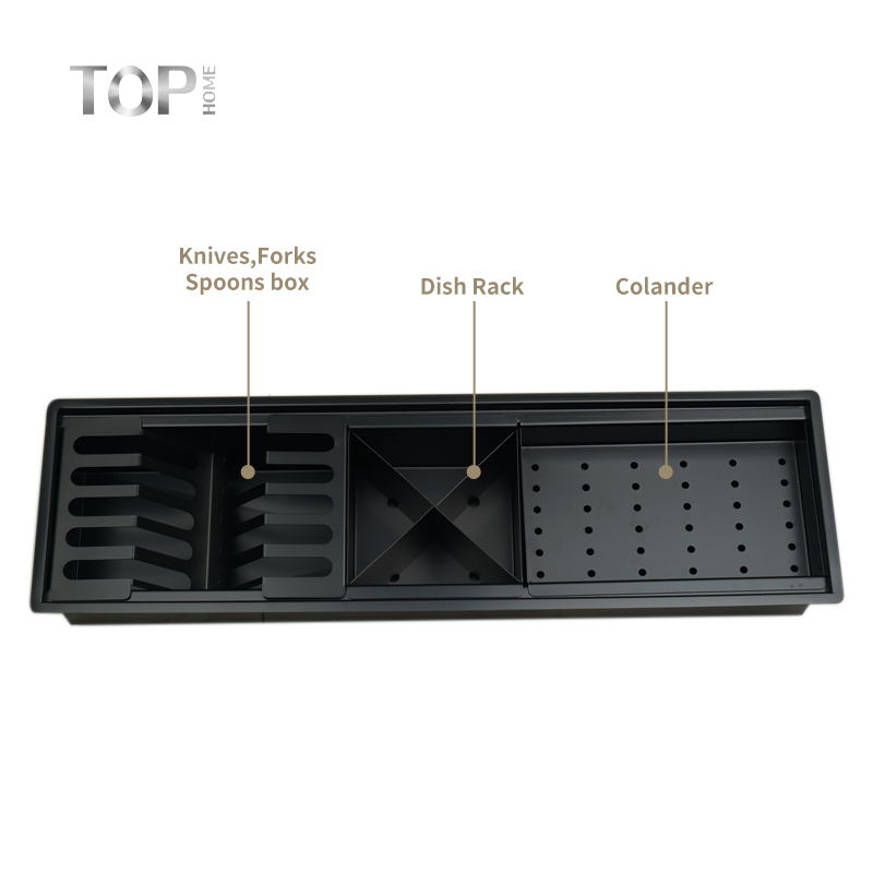 Escurridor de acero inoxidable para platos y cuchillos con escurridor