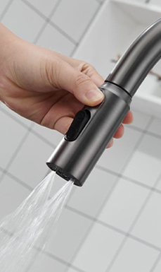 Waterfall sink faucet