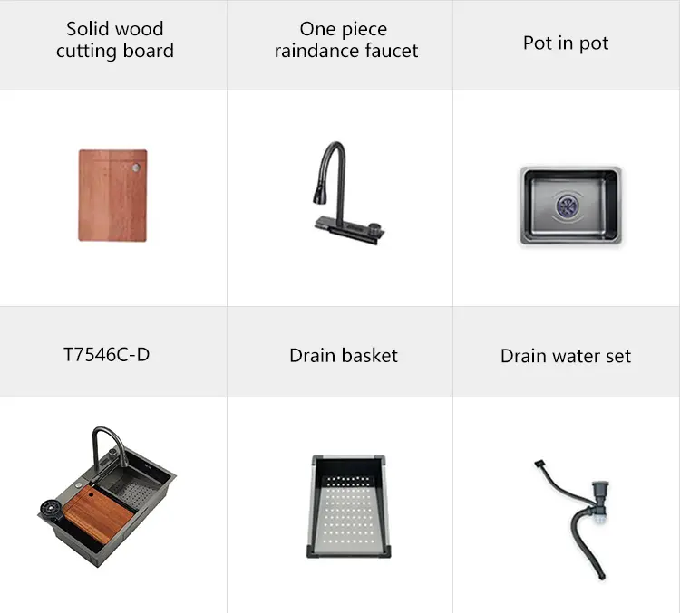 Rectangular sink
