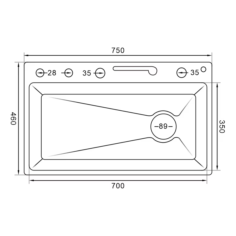 Single bowl sink