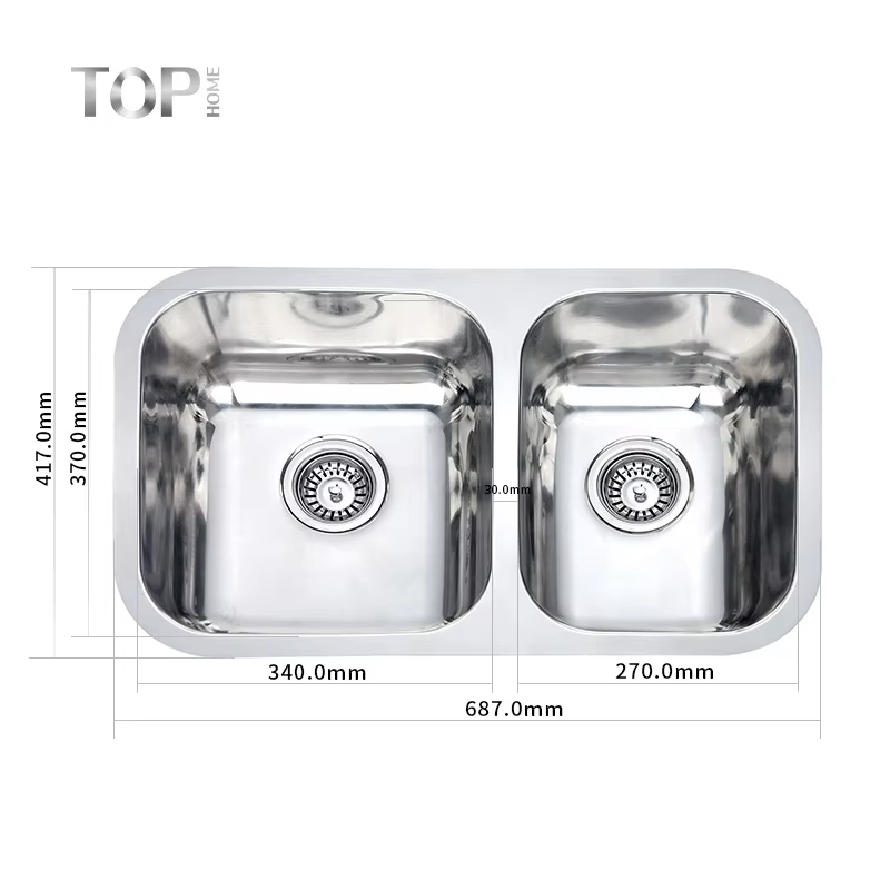 Double bowl sink