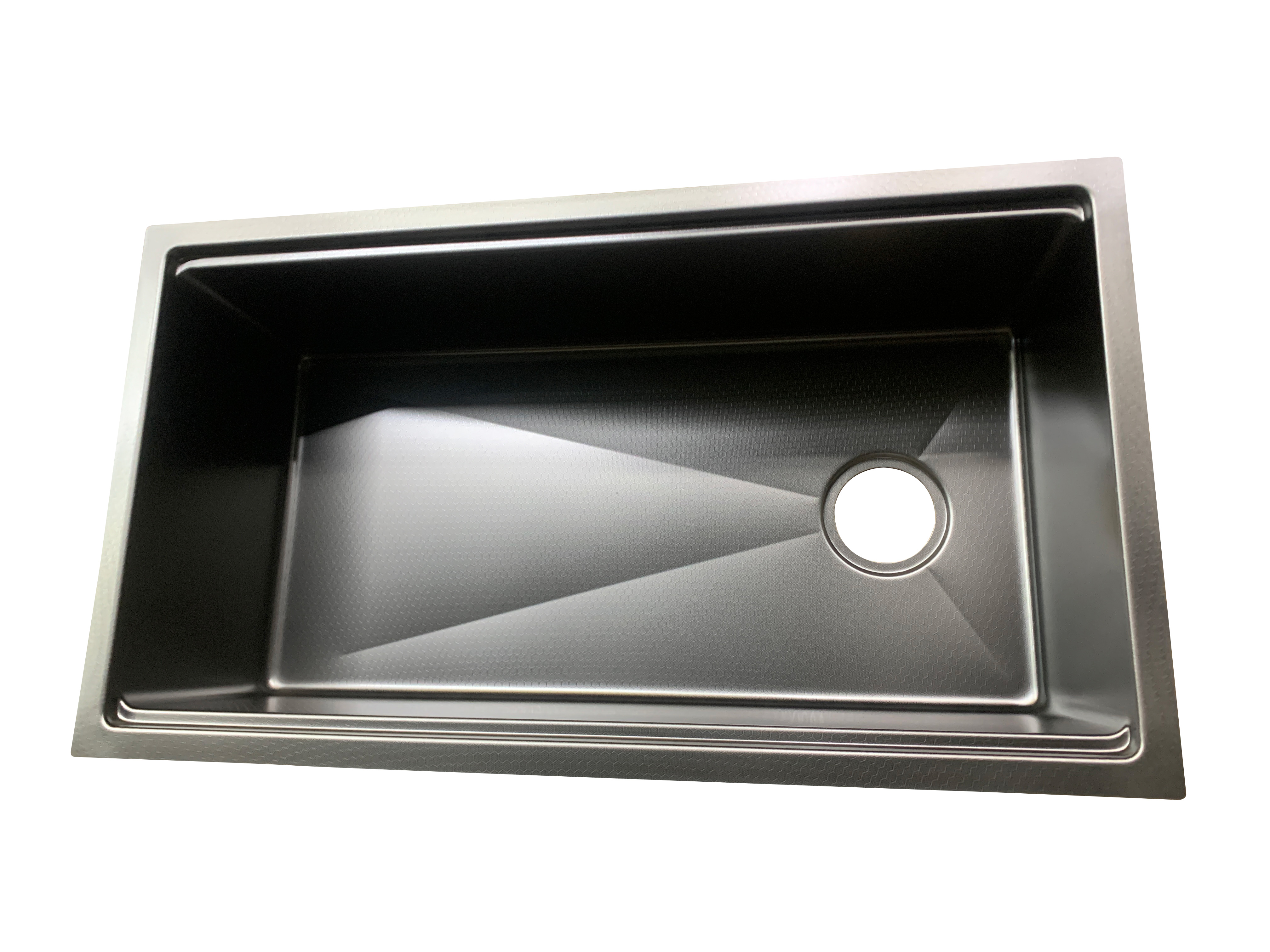 Bồn rửa nhà bếp kiểu tổ ong thiết kế mới màu đen PVD kèm phụ kiện