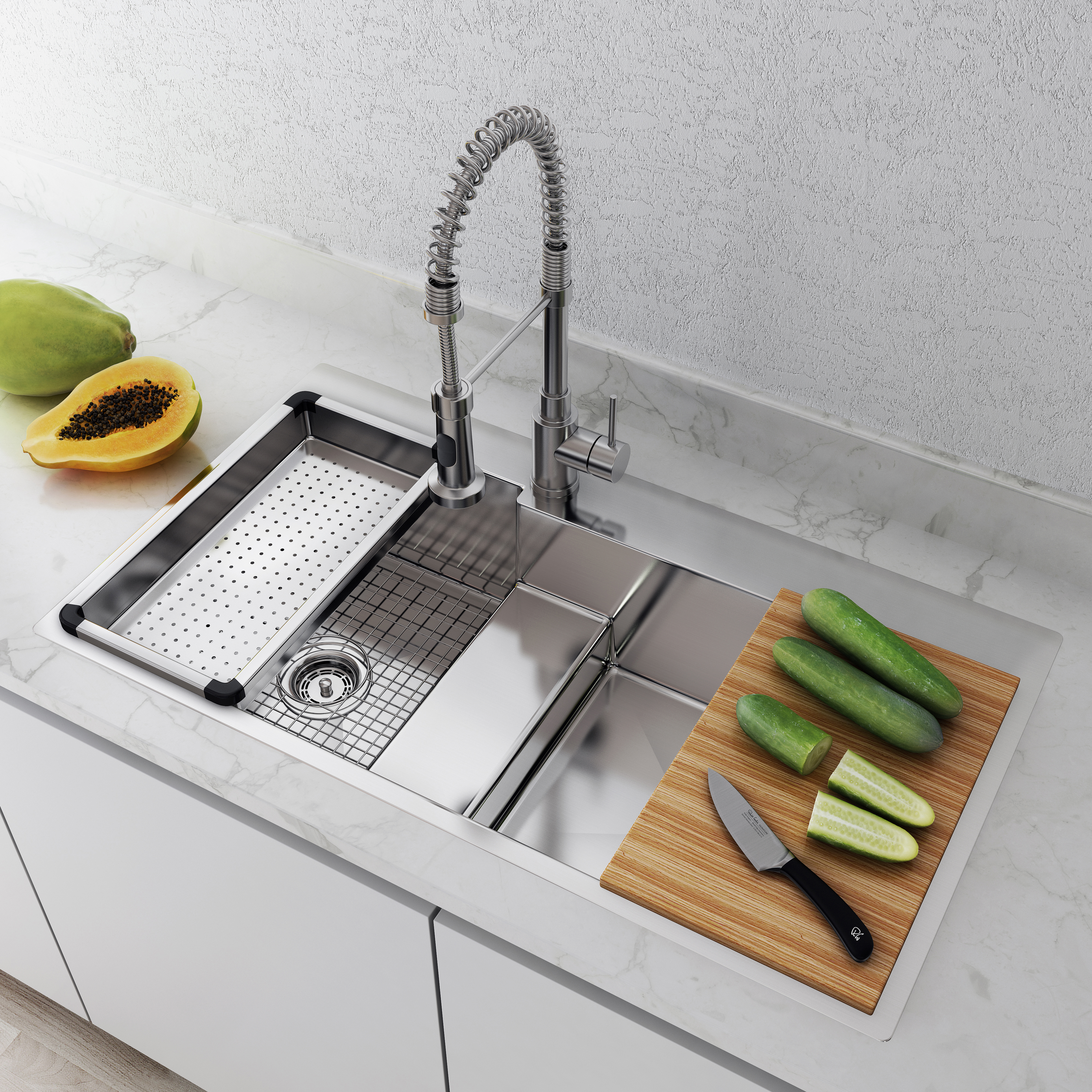 Hướng dẫn lắp đặt bồn rửa mặt Top Mount của Tophome