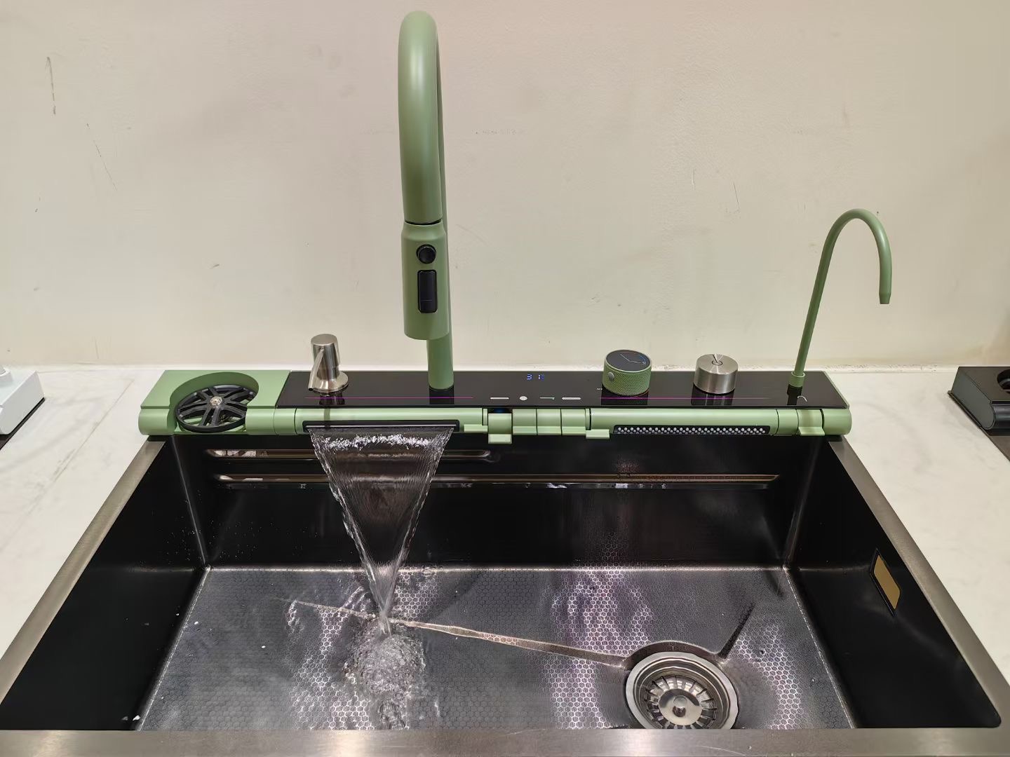 Bồn rửa đa chức năng thông minh bằng thép không gỉ thủ công thiết kế hiện đại mới năm 2025