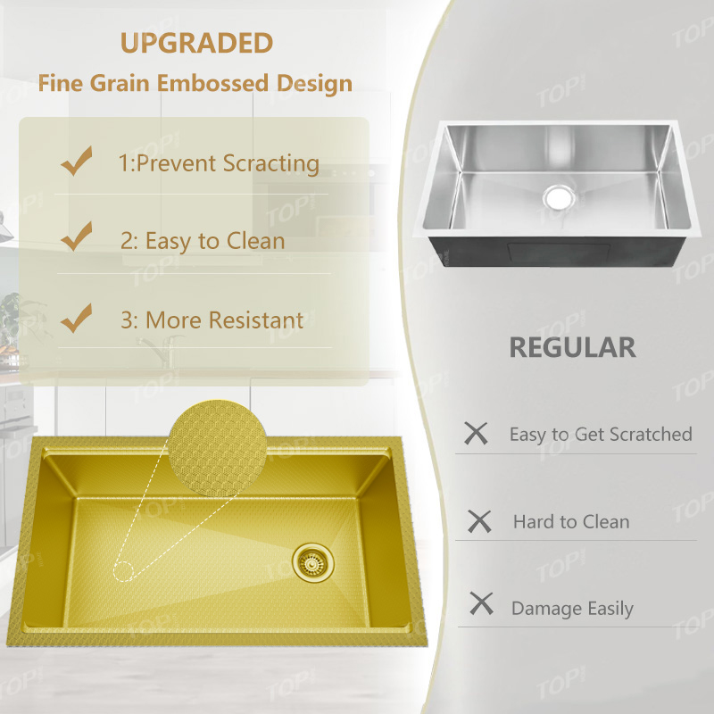 Bồn rửa chén đôi bằng thép không gỉ 304 lắp âm
