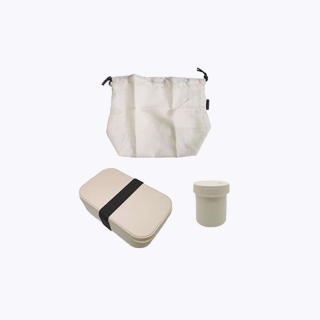 Bamboevezel Bento Lunchbox-sets voor op kantoor