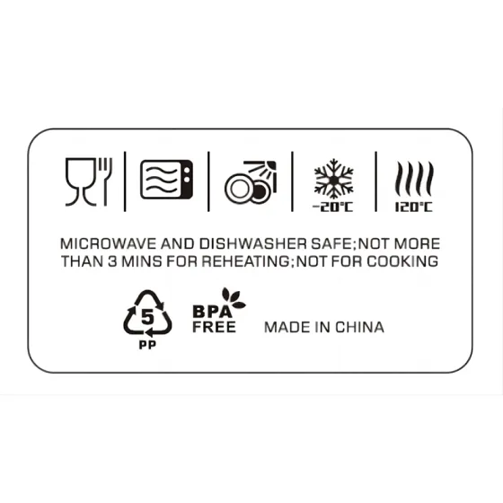 Pictogrammen helpen u bij het kiezen van een geschikte broodtrommel