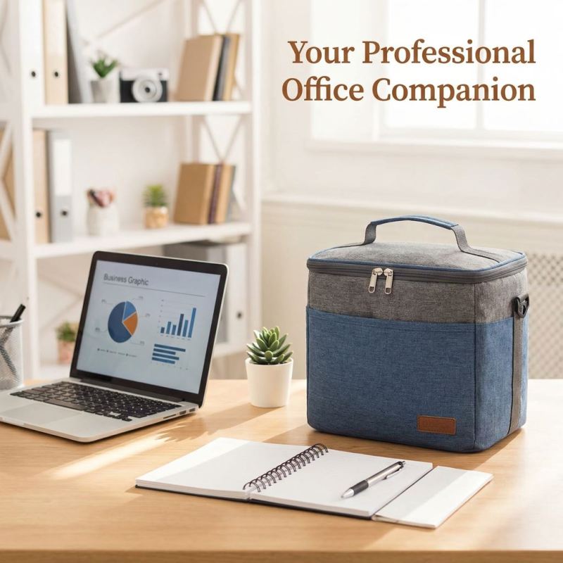 Large Capacity Thermal Meal Prep Tote for Office, School, and Picnic | Leakproof & Durable Oxford Fabric with Adjustable Shoulder Strap