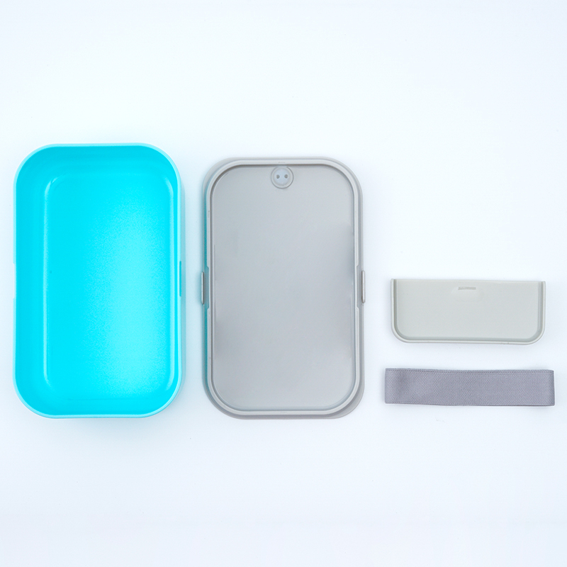 1000ml Divided Bento Lunch Box, Food Grade PP with Silicone Seal, Leakproof Microwave Dishwasher Freezer Safe, Portable Food Container with Custom Lid