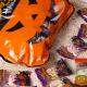 Saco de guloseimas de Halloween para crianças