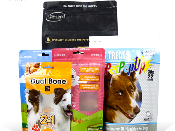 Återvinningsbara hundmatspåsar