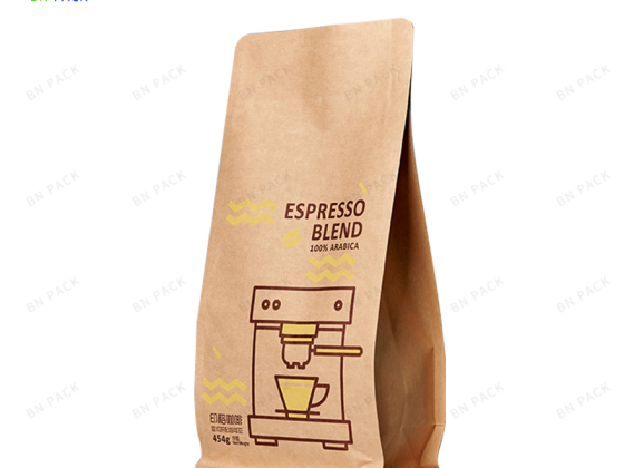 Kraftpapper kaffepåse förpackning