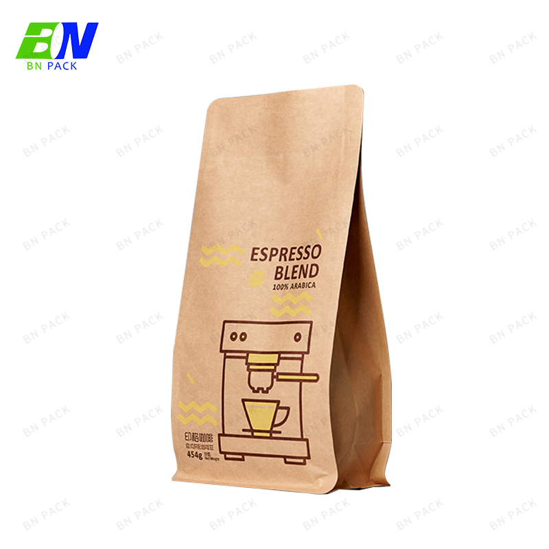 Kraftpapper kaffepåse förpackning