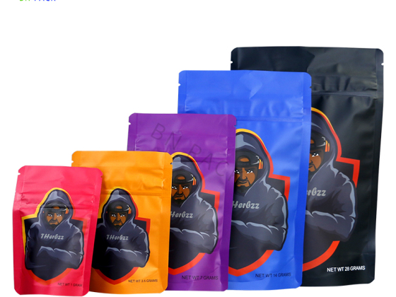 Cannabispåse för ståpåse