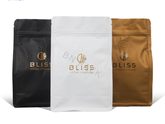 Flat Bottom Pouch For Coffee Tea
