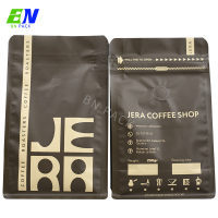 Platt bottenpåse för kaffete