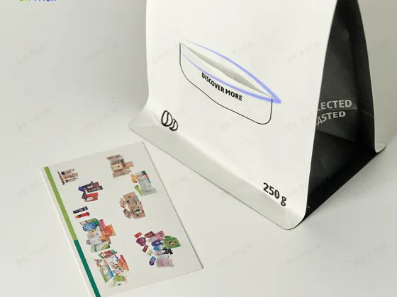 Flat Bottom Pouch With Pocket