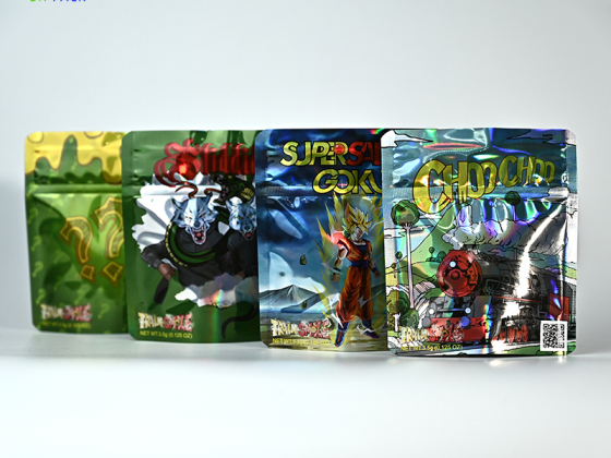 Exotiska ogräspåsar förpackning