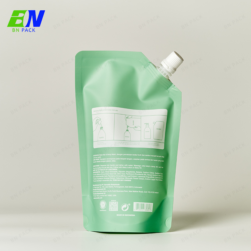 Stampa personalizzata Foglio di alluminio per uso alimentare Liquido in plastica Stand Up sacchetto Stampa Etichetta Succo Bevanda Borsa