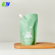 Bolsa de pie de líquido de plástico de papel de aluminio de grado alimenticio con impresión personalizada bolsa de pico de bebida de jugo de etiqueta de impresión
