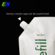 Brugerdefineret genopfyldelig kraftpapiremballage Flydende håndsæbe Stand Up genopfyldningspose Miljøvenlig kosmetikpose