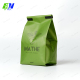 Bolsa de café ecológica con fuelle lateral de 250 g con lazo de estaño