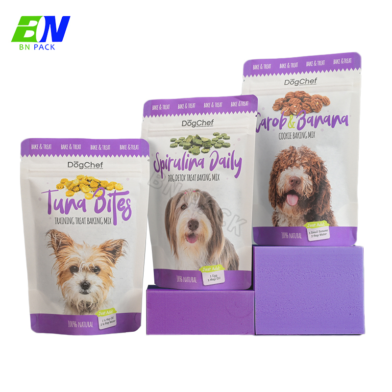Eco Komposterbar Stand Up Pouch Ziplock Komposterbar Pouch Cookies Förpackningspåsar