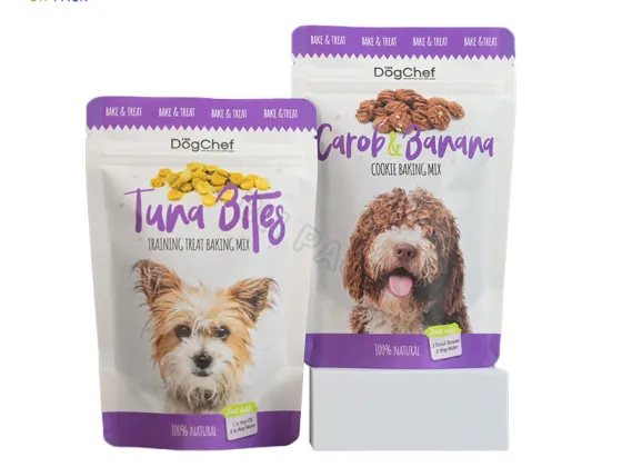 Bolsa vertical compostável ecológica Bolsa compostável Ziplock Bolsas para embalagem de biscoitos