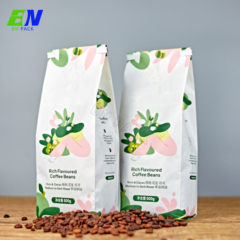 Beg bawah rata dengan injap untuk Kopi