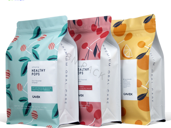 MILJÖvänlig 250g Kaffepåse med platt botten med ventil