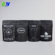 Sacos de café de papel kraft ecológicos pretos com zíper para embalagem de alimentos