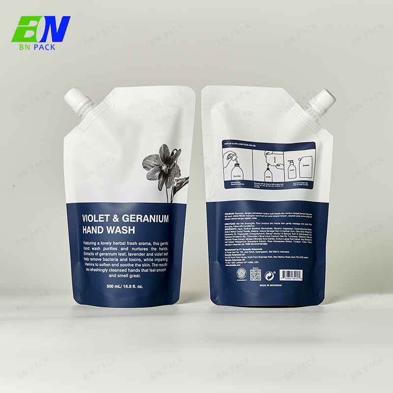 Ricarica per shampoo riutilizzabile stampata personalizzata da 500 ml riciclabile